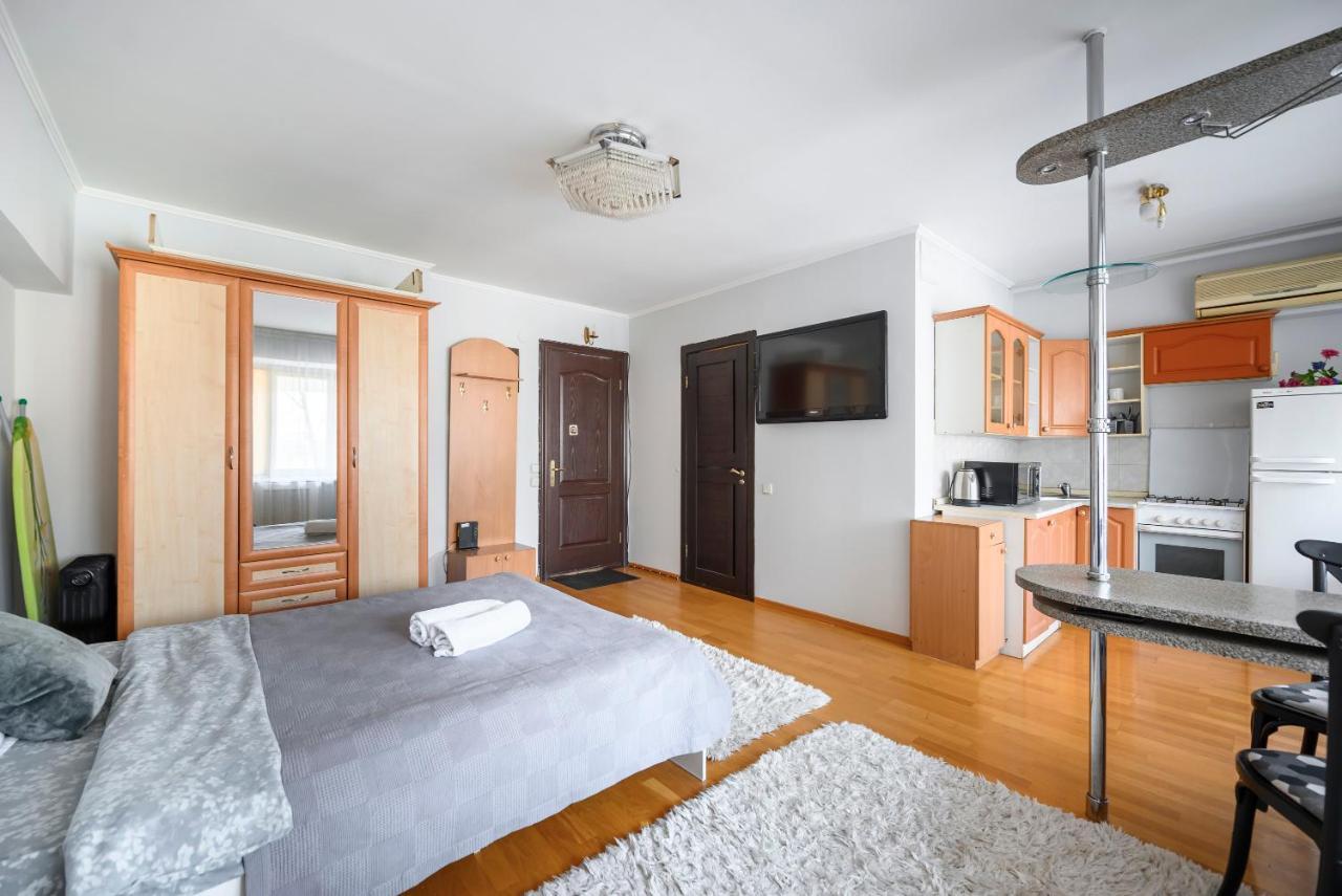 На Проспекте Ленина Apartment อัลมาตี ภายนอก รูปภาพ
